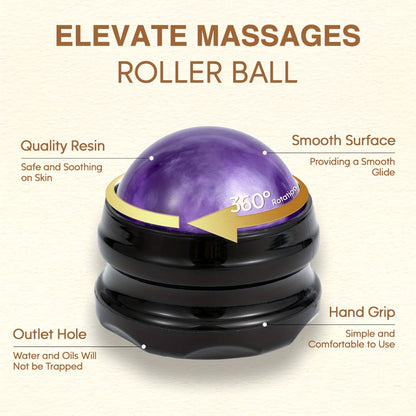 Massage Oil Set 3pcs Roller Ball – Vanilla Arnica & Lavender Essential Oils Moisturizing Body Massage Kit for Couples Date Night Relaxation Muscle Relief Unisex 4.06oz