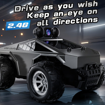 RC Off-Road Pickup Truck 1:28 Scale with 480P HD Camera | 2.4GHz App Control & Virtual Reality Function | 2 Rechargeable Batteries | Monster Truck Toy for Adults Kids