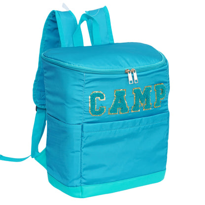 Insulated Cooler Backpack 30-Can Capacity, Leopard Print Portable Lunch Bag with Mesh Side Pockets & Adjustable Straps, Leakproof Thermal Cooler for Beach, Camping, Picnics, Hiking & Outdoor Travel