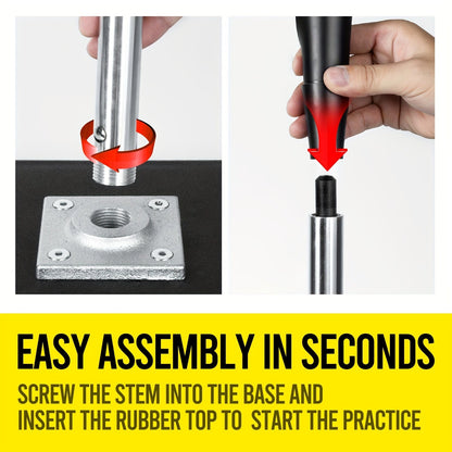 Baseball & Softball Batting Tee – Adjustable Height 25"-37", Heavy-Duty Rubber Top, Non-Slip Base, Indoor Outdoor Practice