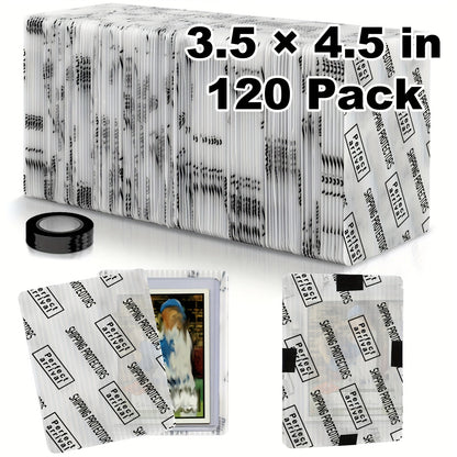 Trading Card Shipping Protectors 60/120/510 Count 3.5x4.5 Inch – Premium Rigid Plastic Card Mailer Inserts for Sports Cards, TCG & Collectible Card Packaging