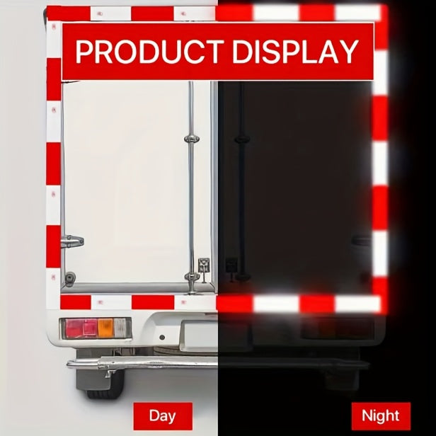 [Multi-volume Series]DOT-C2 Reflective Tape 2" X 60ft | Red & White, Ultra-Bright 360° Safety Marking for Trucks, Trailers, Vans & Construction Signs All-Weather Strong Roll