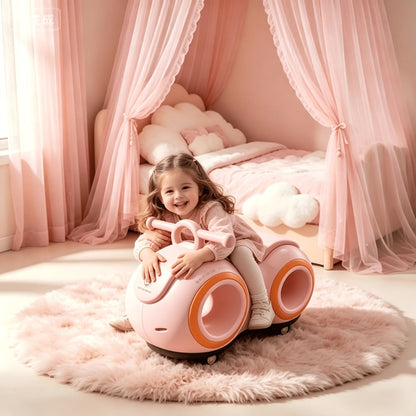 Anti-Tip Baby Walker with Music & Lights 4-Wheel Toddler Learning Walker 220 lb Widened Stable Base Indoor Outdoor Birthday Gift Boys Girls Ages 1+ Beige Pink Green Blue