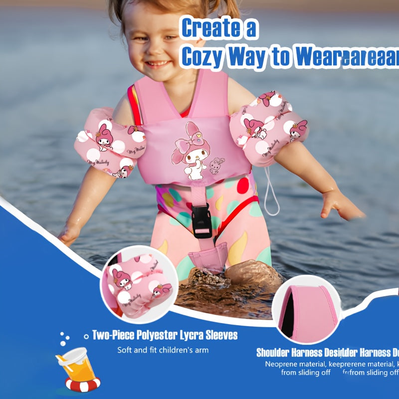 Toddler Swim Vest Kids Life Jacket Arm Floaties Sanrio 20-66lbs