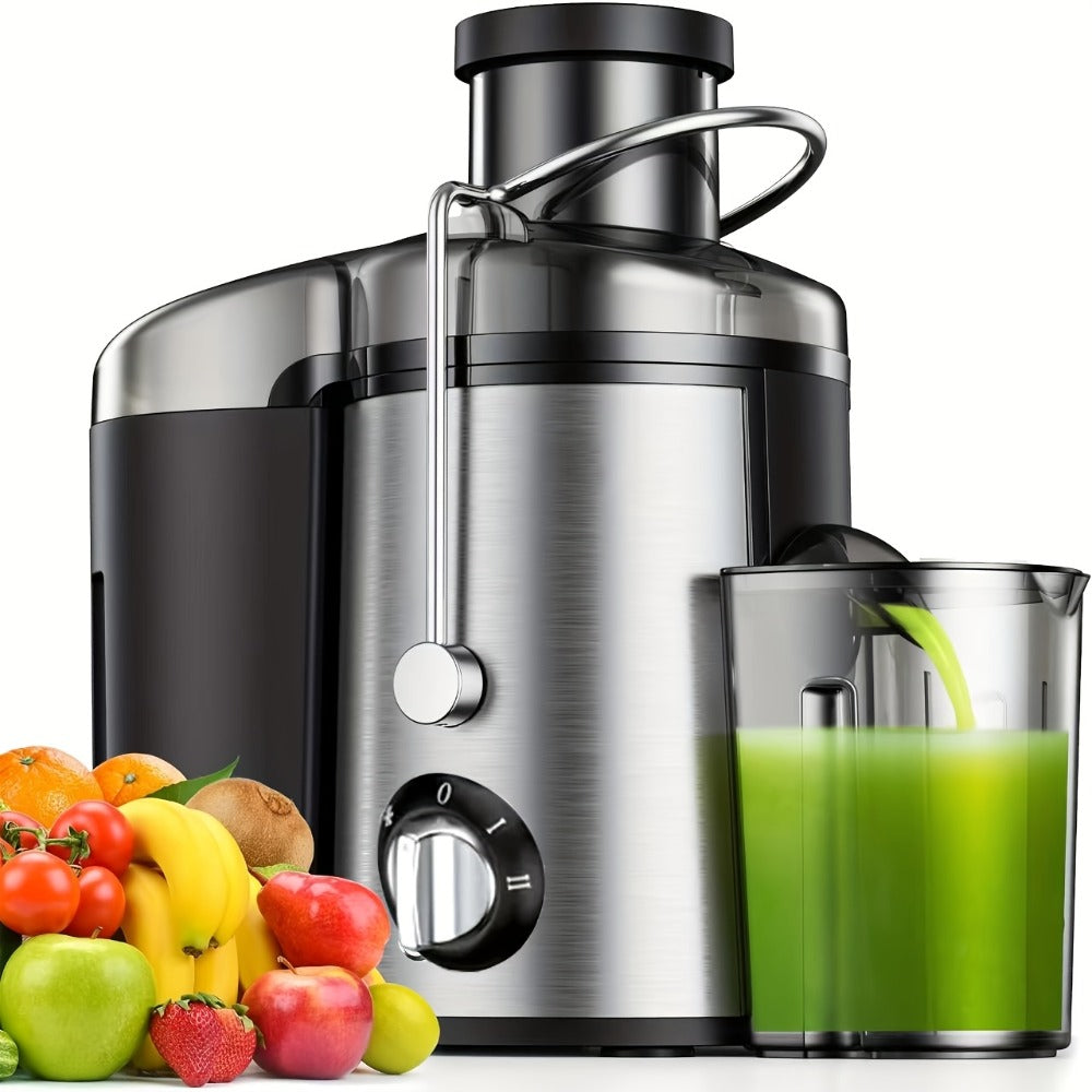 Compact Juicer for Fruits & Vegetables - Wide Opening for Easy Juice Extraction, BPA-Free, Dishwasher Safe, Easy to Clean, Healthy Lifestyle Juicer for Fresh Daily Juice & Tasty Beverages