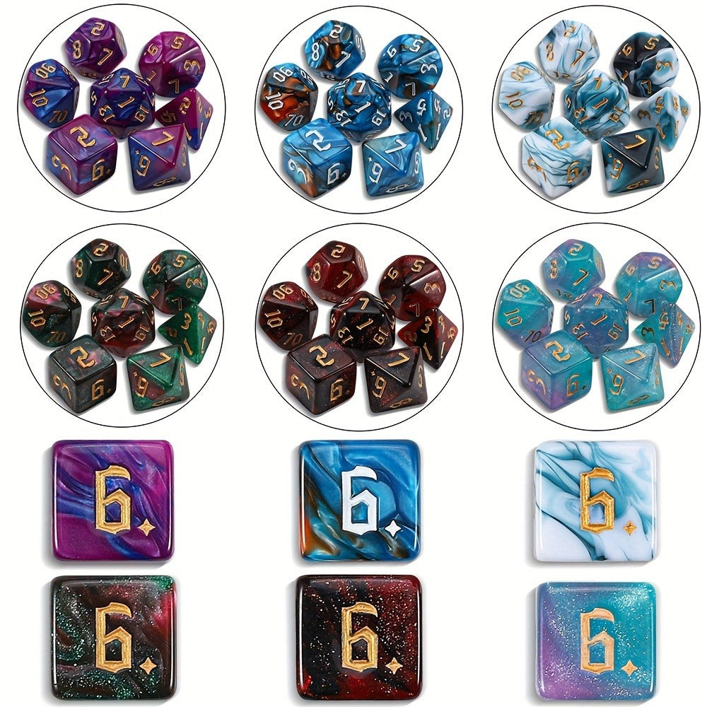 DND Dice Set 182pcs 26 Colors – Complete Polyhedral Dice with Flannel Bag D20 D12 D10 D8 D6 D4 for Dungeons and Dragons RPG MTG Tabletop Games Gift for Gamers