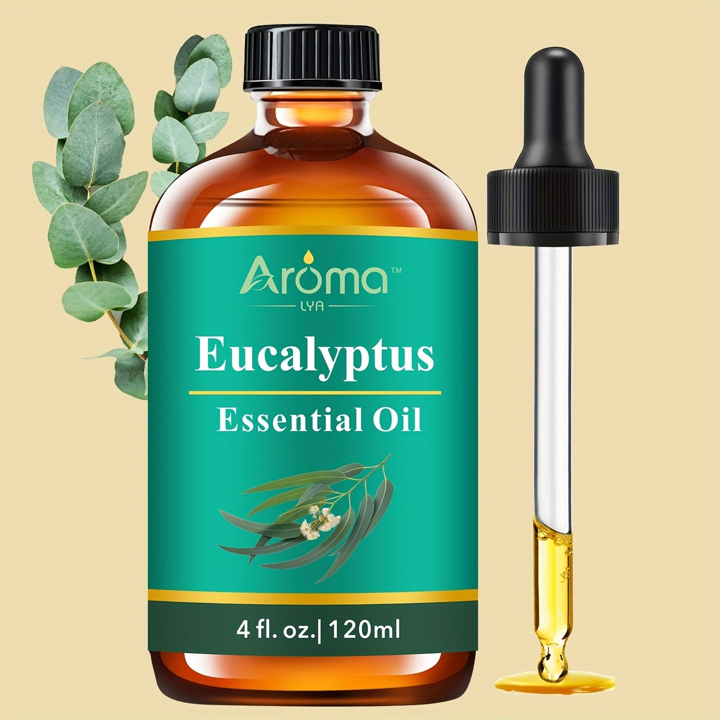 Pure Essential Oils 4oz Lavender Tea Tree Eucalyptus Peppermint Lemon Frankincense Sweet Orange for Diffuser Humidifier Soap Candle Making Body Oil Aromatherapy