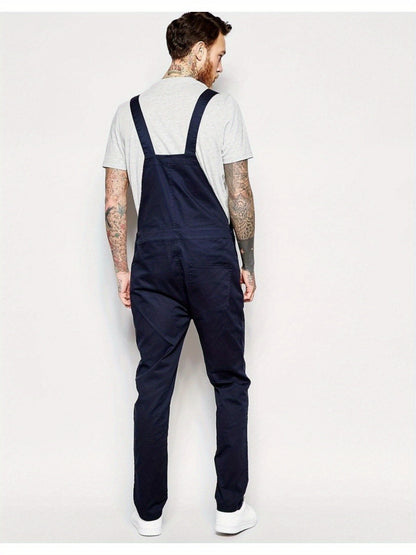 Men's Denim Overalls - Pocket Detail 500005