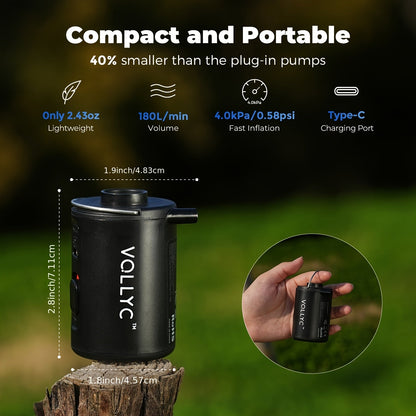 Portable Electric Air Pump USB Rechargeable 800mAh