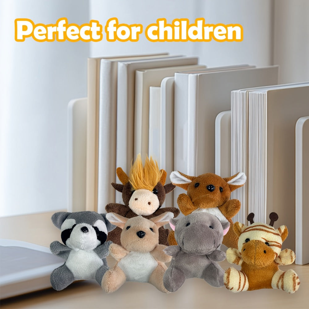 Mini Stuffed Animals Bulk 12 or 24 Pack – Forest Animal Plush Set for Animal Theme Party Favors, Classroom Treasure Box Prizes, Goodie Bag Fillers, Birthday Christmas Easter Gifts for Kids