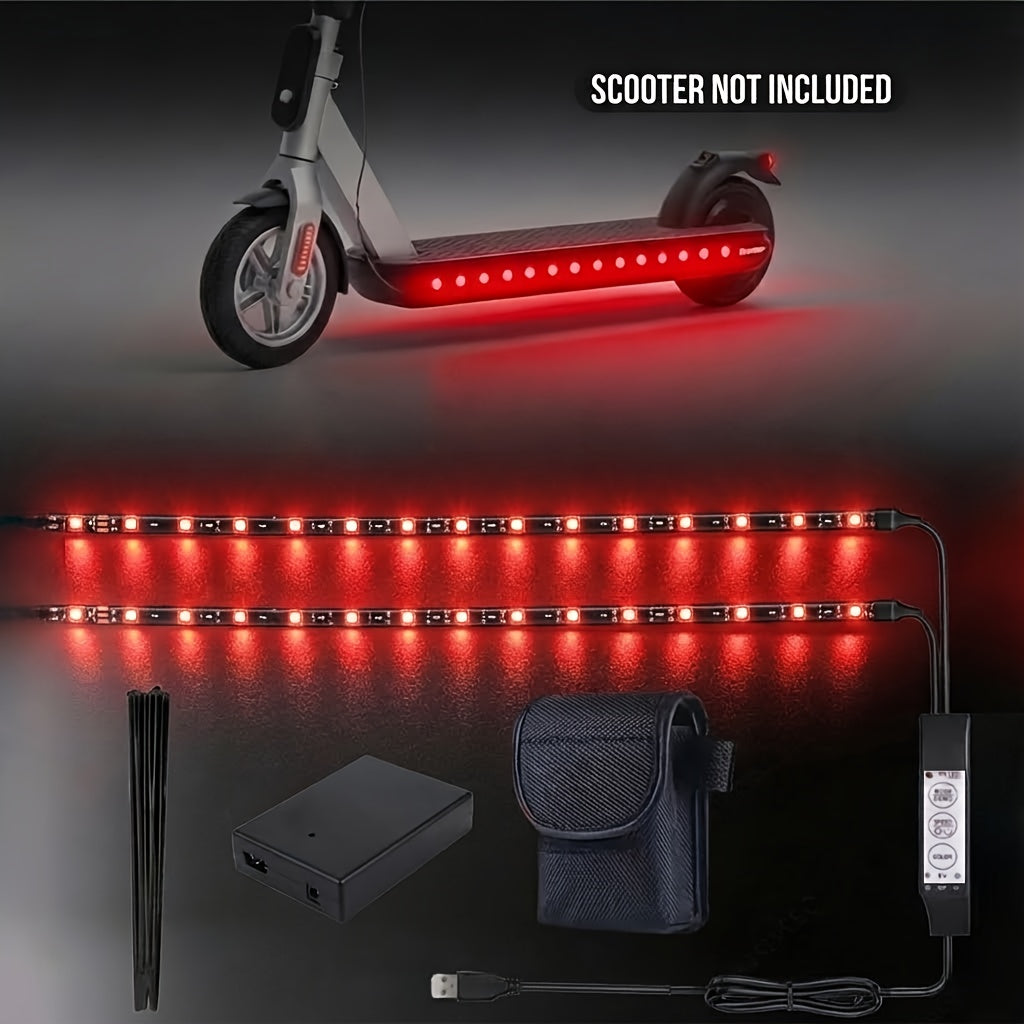 RGB LED Skateboard Light – USB Powered, Fits Bikes & E-Boards