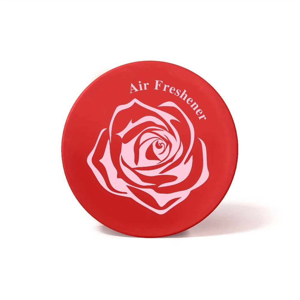 Car Solid Perfume Air Freshener 2-Pack – Long-Lasting Solid Fragrance for Car, Home, Office & Bedroom, Available in Cherry, Lavender, Lime, Rose & Sweet Orange Scents