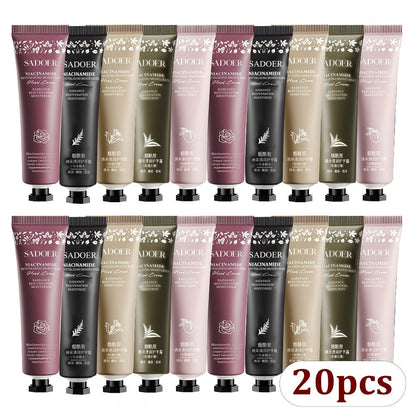 Travel Size Hand Cream Set 10 20 30pcs Scented Moisturizing Lotion — Deep Hydration for Dry Cracked Hands & Body, Nourishing Portable Mini Hand Lotion Gift Set for Women Men Fall Winter Holiday