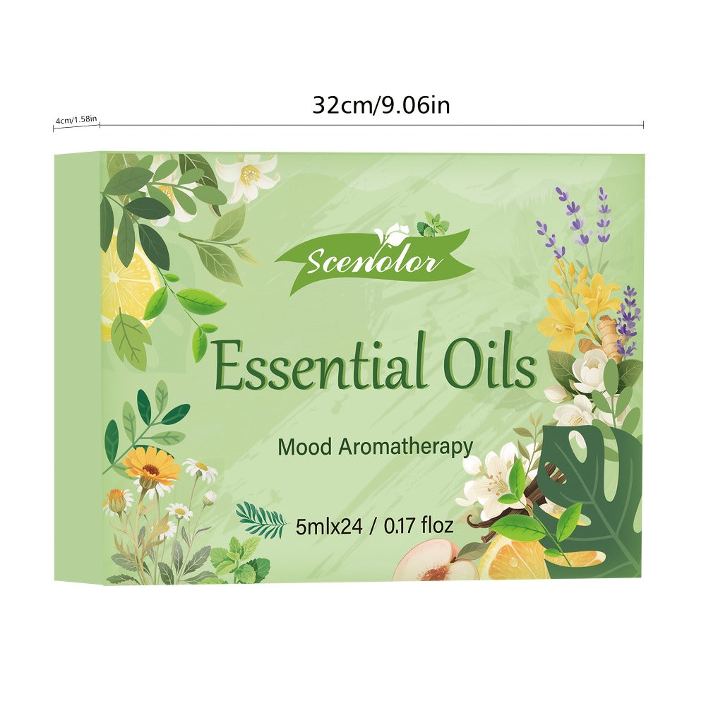 Fragrance Essential Oil Gift Set – Premium Hotel Scent Diffuser Oils for Candle Making, Aromatherapy & Home Fragrance | 12 or 24 Piece Set