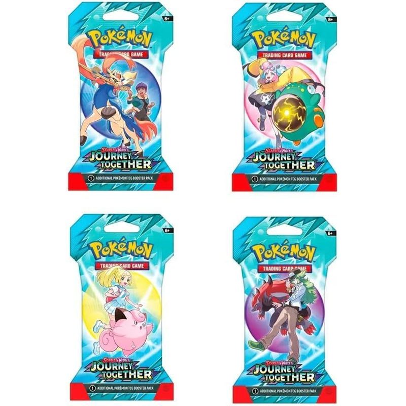 Pokemon TCG Scarlet & Violet Journey Together Blister Booster Pack | 10 Official Cards Per Pack | Random Assorted | Gift for Collectors Kids & Fans
