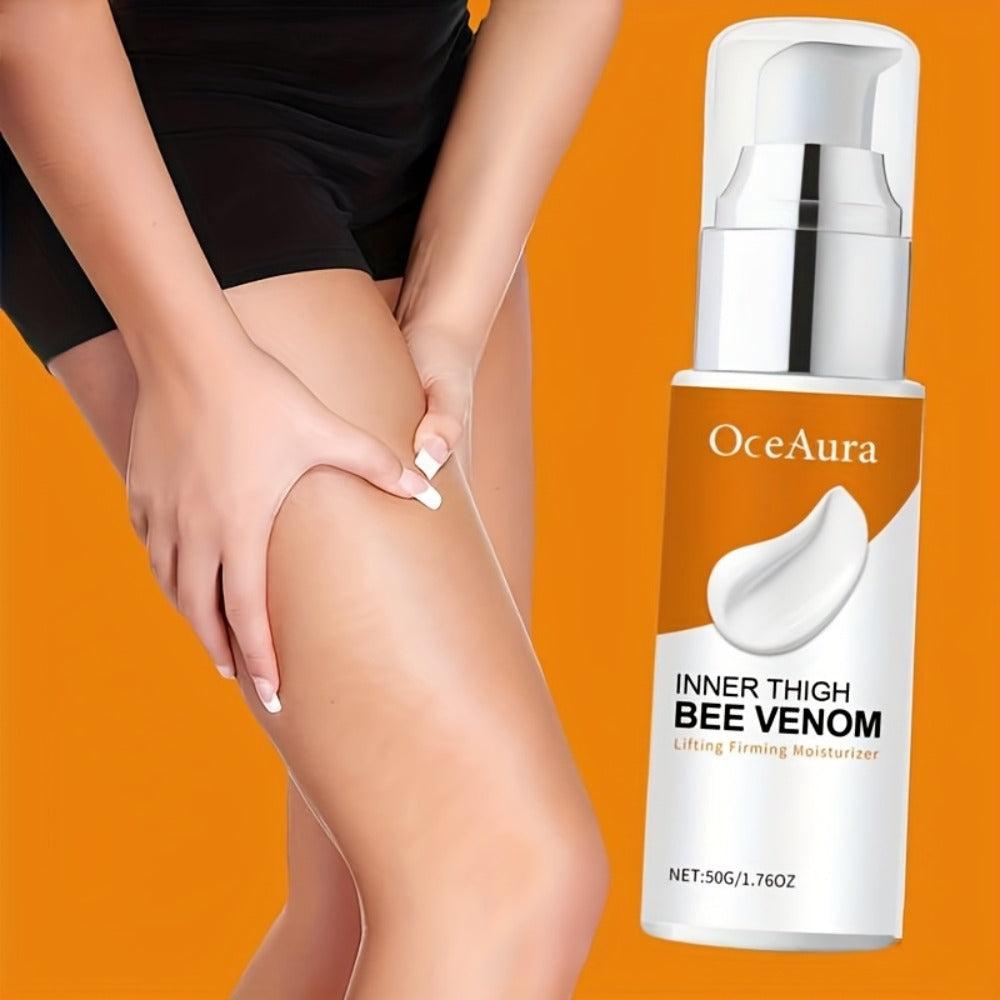 Thigh Firming Cream with Bee Venom – Anti-Cellulite Body Tightening Lotion, Coffee Seed & Ginger Extract, Lifts & Sculpts Skin on Thighs, Butt & Arms, Alcohol-Free for All Skin Types