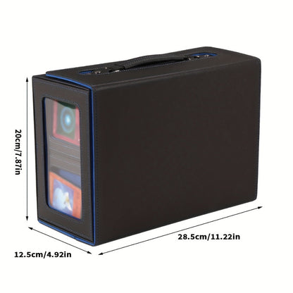 5-in-1 Card Storage Box 400+ Cards – Detachable Sports Card Organizer Display Case for Pokemon MTG Baseball Football TCG Trading Cards, Collector Gift, 4 Colors
