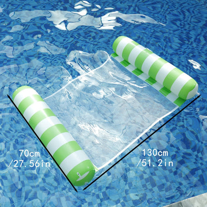 Inflatable Pool Float Lounger Set for Adults – 4-in-1 Striped Hammock Raft Bed & Saddle, 5-Pack or 8-Pack Colorful Floating Lounge for Pool Lake Beach Party