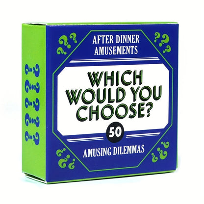 How Well Do You Know Me Card Game – 50 Questions Conversation Starter for Family & Friends, Portable After Dinner Party Game for Camping, Holidays & Game Night