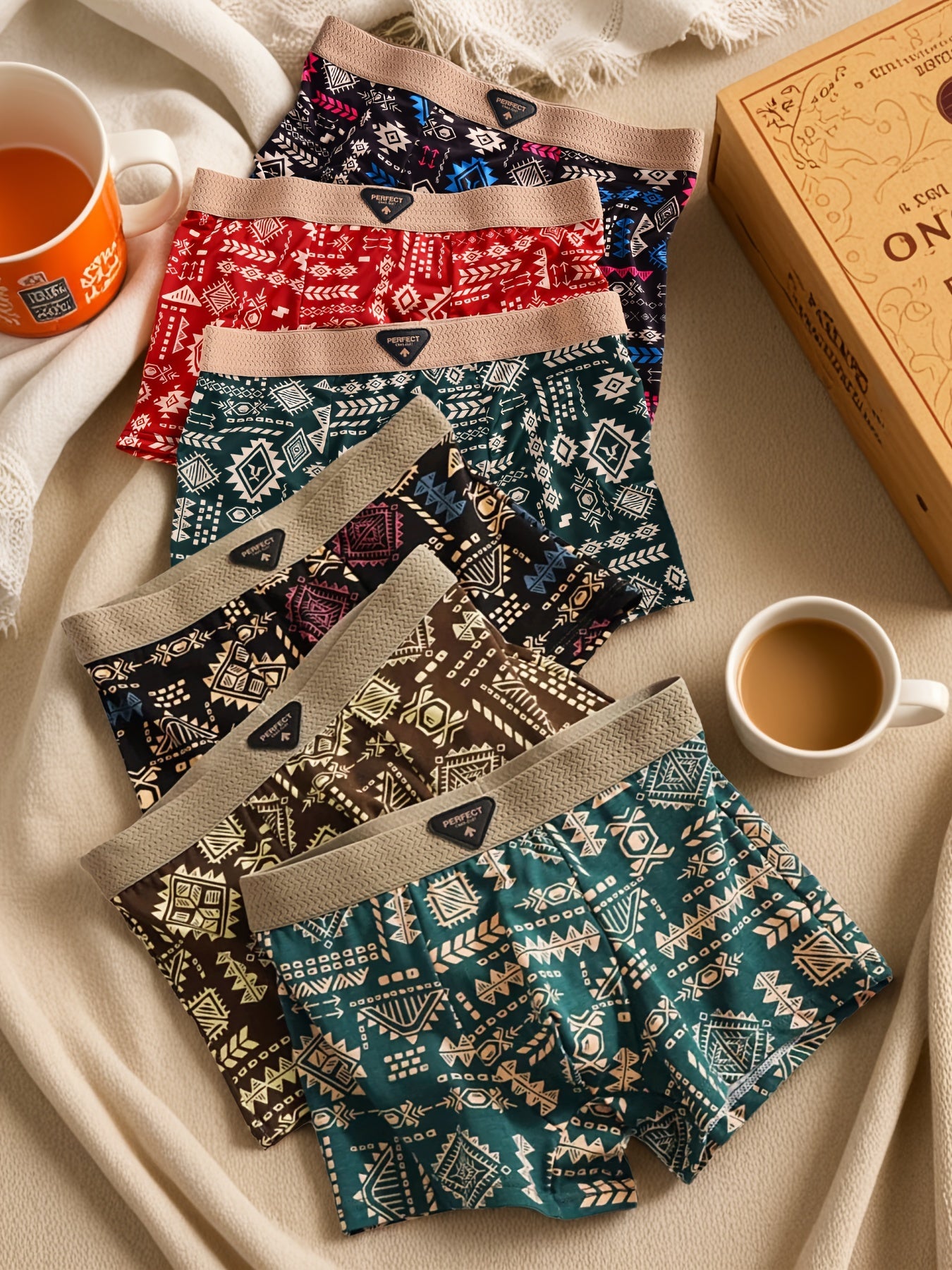 Men’s 6-Pack Boxer Briefs - Breathable Daily Comfort