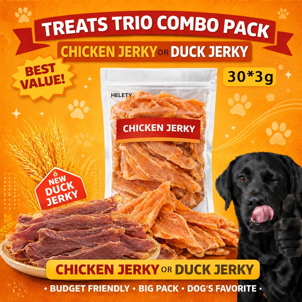Chicken Jerky Dog Treats – Dried Chicken for Dogs, High Protein Easy to Digest, Long Lasting Training Reward Snacks for Puppies Small Medium Large Breeds, Natural Healthy Dog Chews