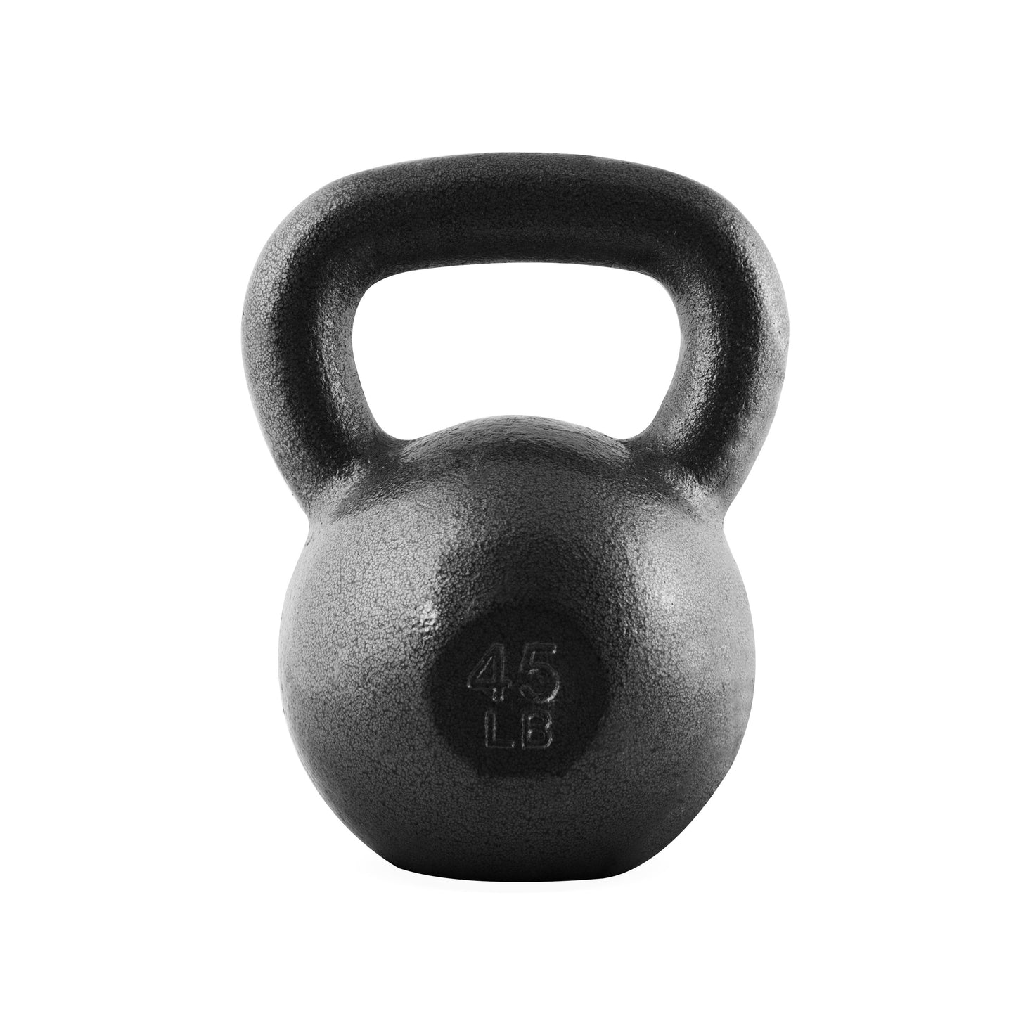Cast Iron Kettlebell with Wide Flat Base – Hammerstone Painted, Anti-Corrosion, Smooth Grip Handle for Strength Training, Full Body Workout, CrossFit & Home Gym | Multiple Weight Options 10–80 LB