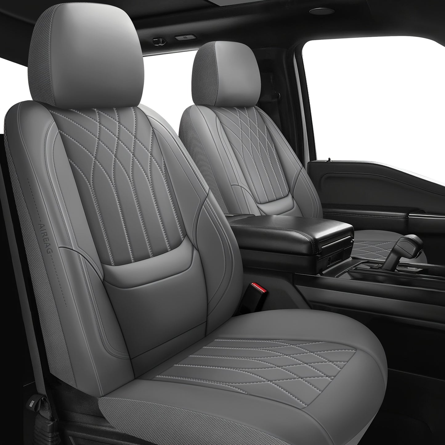Full Coverage Pu Leather Car Seat Covers Full Set,Waterproof Seat Covers for Cars,SUVs Pick-up Truck, Car Seat Cushion,Car Seat Protector, Seat Cover with 5 Seats / 2 Seats