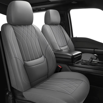 Full Coverage Pu Leather Car Seat Covers Full Set,Waterproof Seat Covers for Cars,SUVs Pick-up Truck, Car Seat Cushion,Car Seat Protector, Seat Cover with 5 Seats / 2 Seats