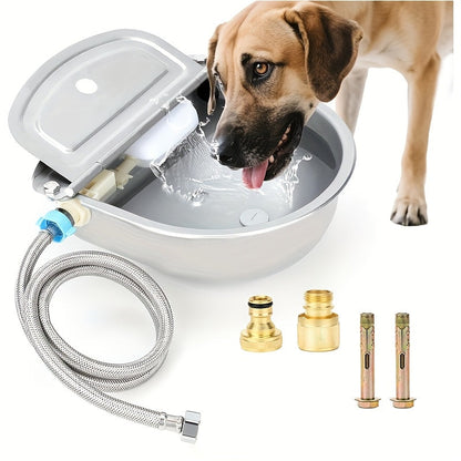 Automatic Water Dispenser for Dogs & Farm Animals – Heavy-Duty Stainless Steel Leakproof Pet Waterer with Easy-Clean Spout for Horses, Cattle, Pigs, Chickens, Rabbits, Goats & Ducks, Farm Kennel Stable