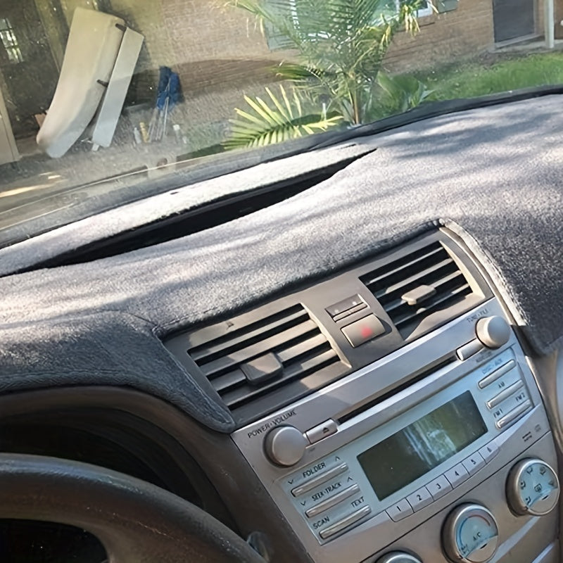 for TOYOTA Camry 2007-2011 Dashboard Cover Mat - Grey Polyester, Anti-UV Sunshade with Non-Slip Base, Fit for Enhanced Interior Protection, Vehicle Accessory|Neutral Grey Shade|Durable Fabric, MAGIKEY