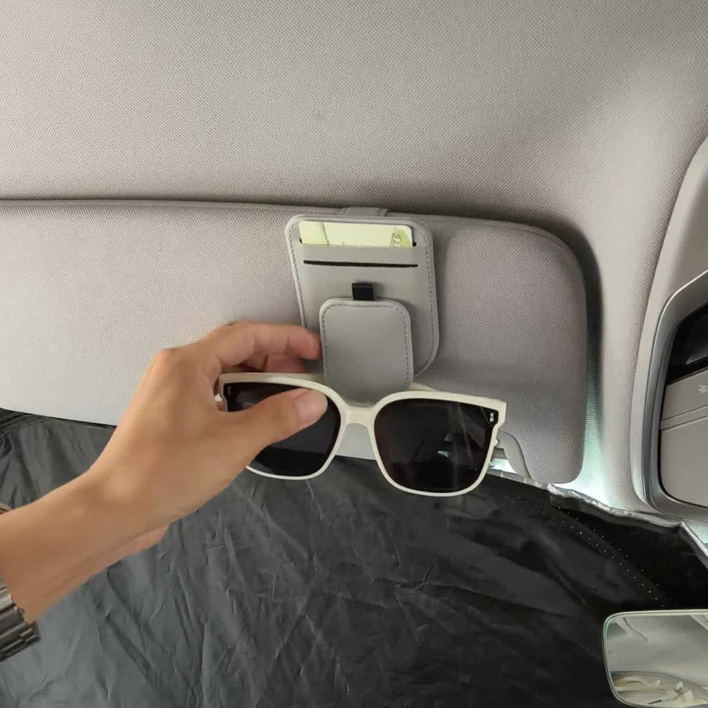 [Car Eyeglass Clip] High-Quality Car Eyeglass Clip, Multi-Functional Car Sun Visor Card Holder, In-Car Eyewear Storage Rack, Fashion Glasses Clip