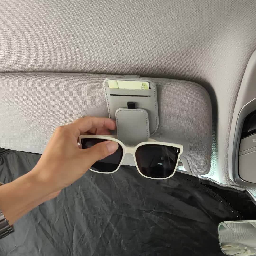 [Car Eyeglass Clip] High-Quality Car Eyeglass Clip, Multi-Functional Car Sun Visor Card Holder, In-Car Eyewear Storage Rack, Fashion Glasses Clip