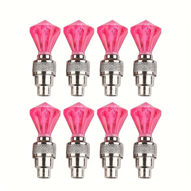 LED Breathing Light Tire Valve Caps – Running Horse & Wind Fire Wheel Light Effect for Car & Motorcycle Wheels