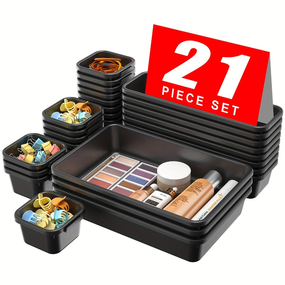 Tool Box Organizer Tray Dividers – 67 or 21 Pcs Toolbox Drawer Organizer Storage Trays for Rolling Tool Chest, Workbench Cabinet, Screws, Nuts, Bolts & Small Parts, Multiple Colors