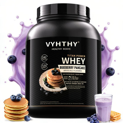 Whey Protein Powder Isolated & Hydrolyzed Blend with BCAAs – Low Carb Sports Nutrition Shake for Women, Strawberry Blueberry Vanilla Flavors