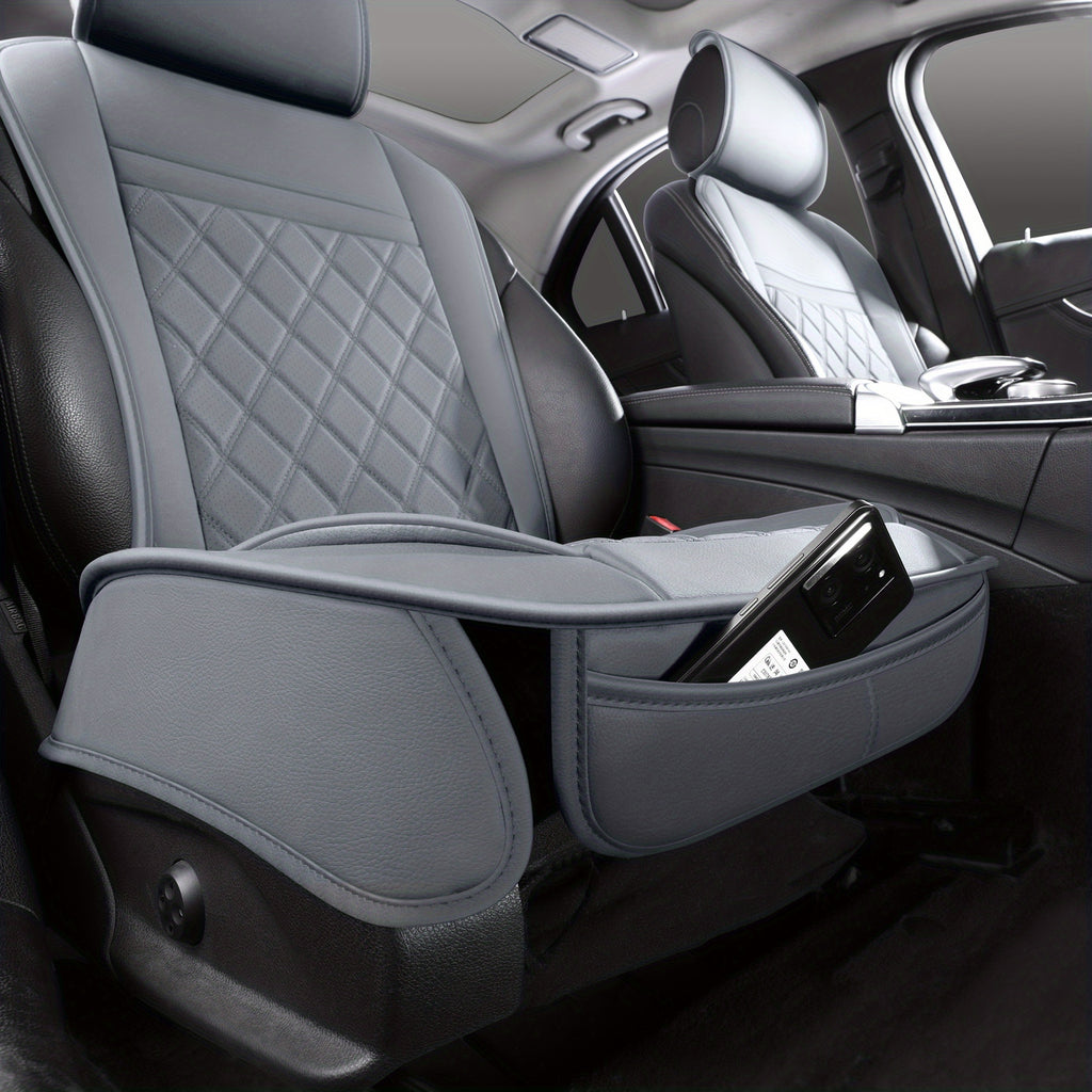 Front Seat Covers for Cars, Universal Fit Bucket Seat Protector Set, Full Surround High-Back Design, Anti-Slip Backing, Easy to Install, Fits Most Cars, SUVs & Trucks