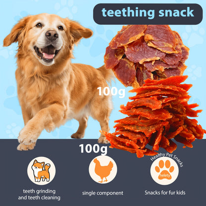 Dog & Cat Chicken Duck Jerky Treats – Freeze-Dried Meat Snacks with Teething Sticks Combo Pack 100g 200g Options
