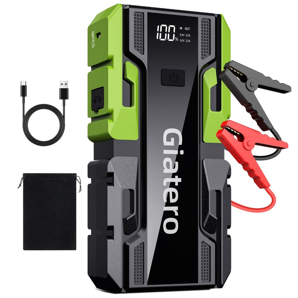 Jump Starter 10000A with Air Compressor Tire Inflator – Heavy Duty Portable 12V Emergency Battery Booster for Gas Engines Up to 14.0L & Diesel 12.0L, Cars Trucks SUVs Motorcycles, Digital Display