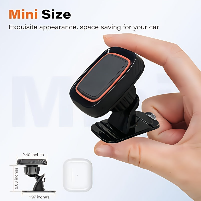 VUXS Powerful Magnet Phone Holder, Used for Dashboard, Rotatable Magnetic Phone Holder, Compatible with iPhone, Samsung And Other Phones, with 4 Metal Plates And 4 Reinforced Magnets, High-quality Magnetic Phone Holder