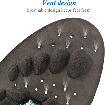 PU Massage Insoles Acupoint Arch Support – Breathable Sports Sole Buffer, Foot Reflex Comfort Insole for Men & Women, 3 Sizes