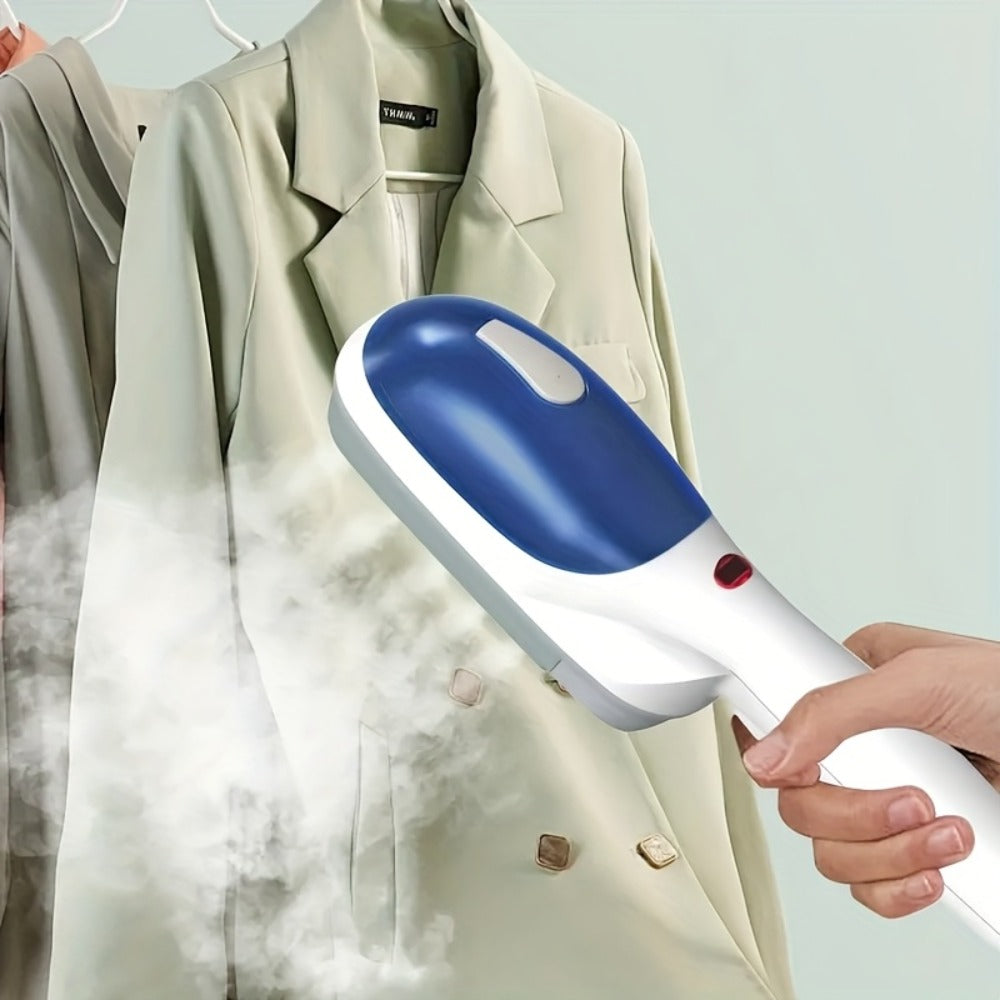 Garment Steamer Handheld Steam Iron Portable Wrinkle Remover Horizontal Vertical Steam Dry Ironing Efficient Heating for Home Office Travel Clothes Green