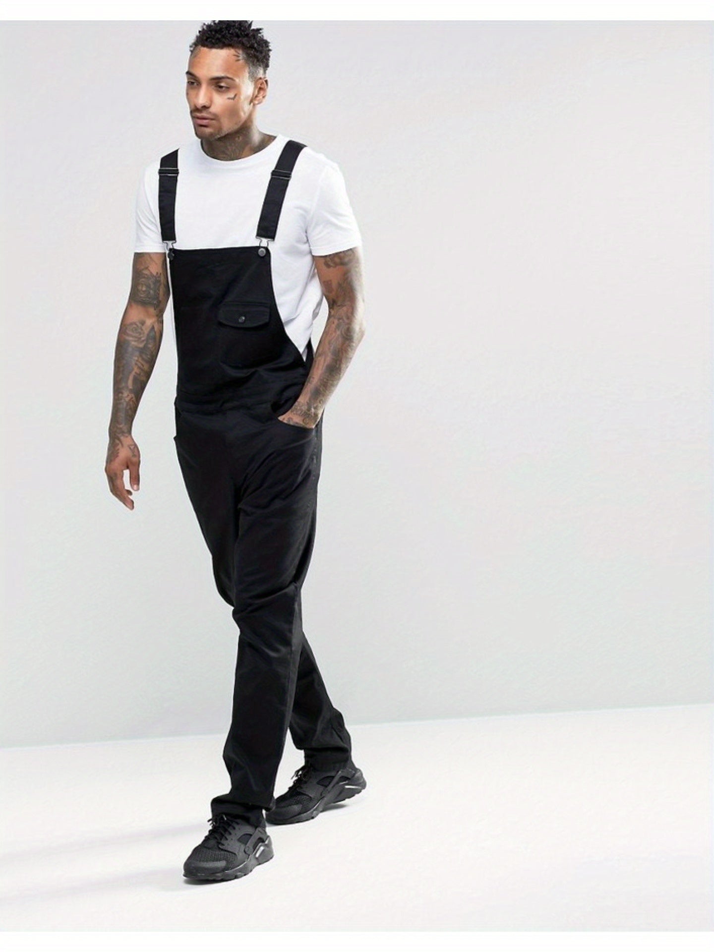 Men's Denim Overalls - Pocket Detail 500005
