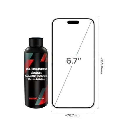 Car Headlight Restoration Kit 300ml – Polishing Paste for Yellowed Oxidized Foggy Headlamps | Scratch Repair & Clarity Refurbish Agent | Easy DIY Application