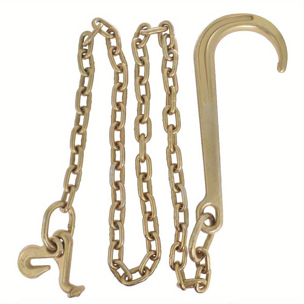 5/ 16 X 6ft Grade 70 Tow Chain 15 J Hook Mini R Hook Replacement for Recovery Wrecker Axle