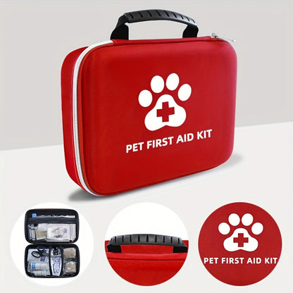 101-Piece Pet First Aid Kit with Portable Case - Multifunctional Emergency Dog & Cat Care Kit for Hiking, Camping, Backpacking, Hunting & Travel Outdoor Adventures