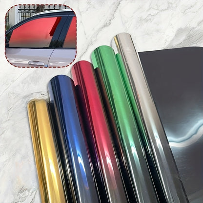 A Roll Measuring 19.7 by 118 Inches of Two-Tone Gradient Window Film That Is Heat-Resistant, Shatterproof, And Easy to Apply And Remove, Made from PET Material, Designed for Vehicle Exterior Enhancements
