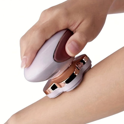 Electric Shaver for Women 4-Head 360° Rotating USB Rechargeable Wet & Dry Full Body Hair Clipper – Face Bikini Legs Arms Armpit Hair Removal, Portable Compact Lady Shaver White