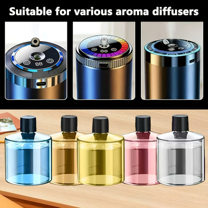 Refill Liquid for Smart Car Fragrance Diffuser, Rechargeable Car Air Freshener Diffuser Accessory, Car Interior Accessory, Can Be Used to Promptly Refill The Diffuser, Individually Packaged for Convenience, 5 Bottles Of 1.69oz with Different Scents