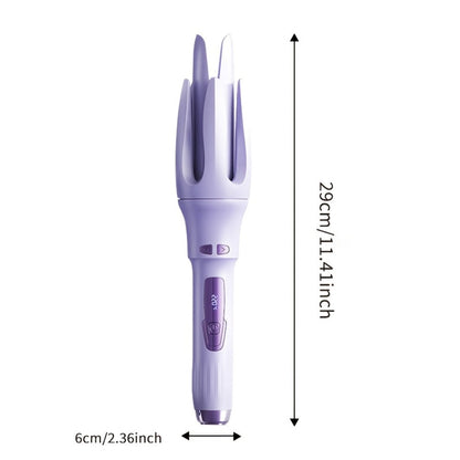 Automatic Rotating Curling Iron 4 Temperature Settings 40M Negative Ion Ceramic Barrel Anti-Tangle Auto Shut-Off Dual Voltage 110-240V Fast Heat 30s Beginner-Friendly Frizz-Free Curls All Hair Types Women
