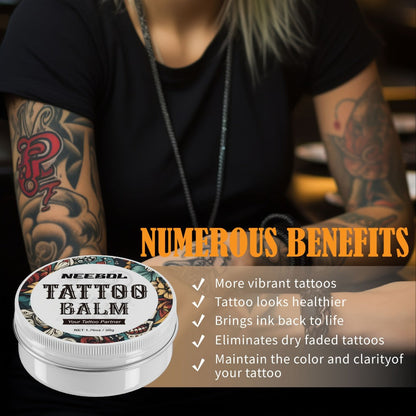 Tattoo Green Soap Concentrated Cleaning Solution 8.5oz with Squeeze Bottle Skin Prep Before During & After Tattooing Moisturizing Balm Lint-Free Wipes for Artists & PMU